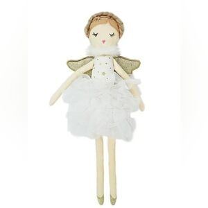 MON AMI Adele Small White Angel Stuffed Doll – 15”, Soft & Cuddly